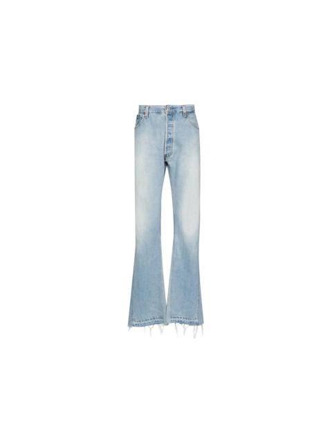 Gallery Dept. LA Flare Jeans Stonewashed Indigo/White