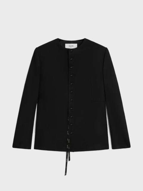 cardigan jacket IN CASHMERE FLANNEL