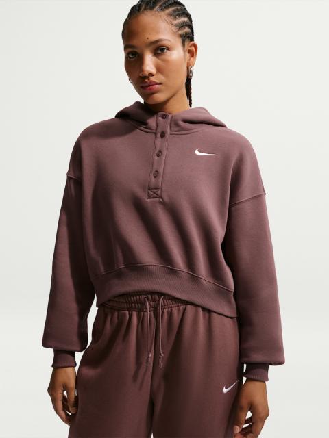 Nike Sportswear Phoenix Fleece Women's Oversized Cropped Henley Hoodie
