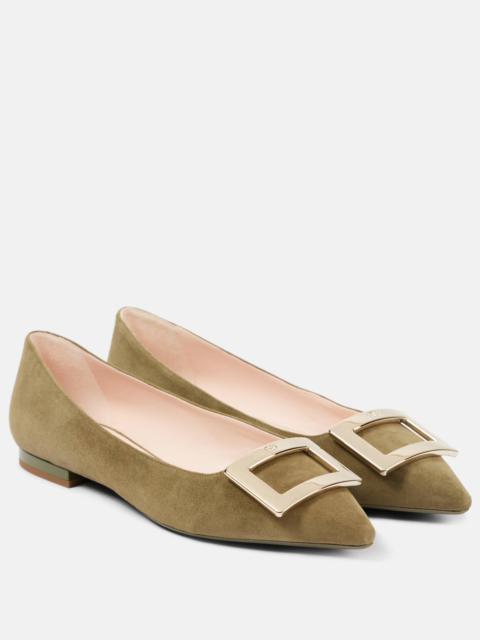 Gommettine Ball suede ballet flats