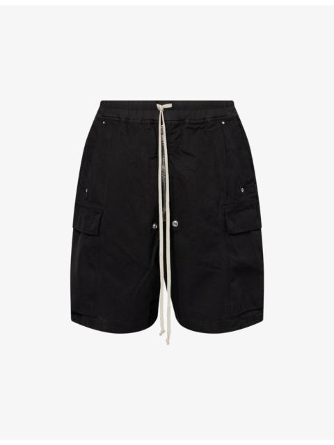 Cargobela Exposed-Zip Cotton Shorts