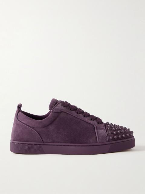 Louis Junior Spikes Cap-Toe Suede Sneakers Purple