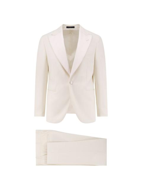 satin-lapel single-breasted wool suit