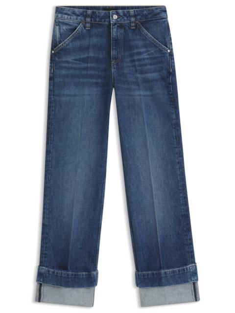 SLIM-FIT JEANS IN INDIGO STRETCH DENIM