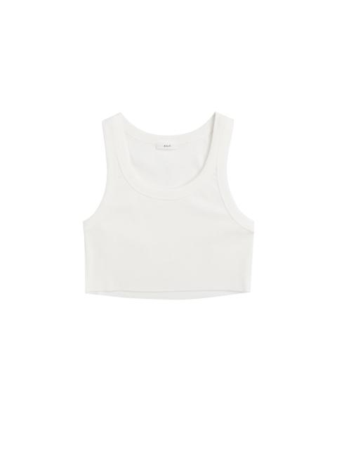 Halsey Cropped Cotton Rib Tank