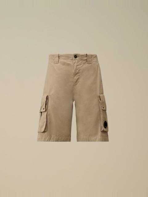 Cotton Gabardine Lens Cargo Shorts