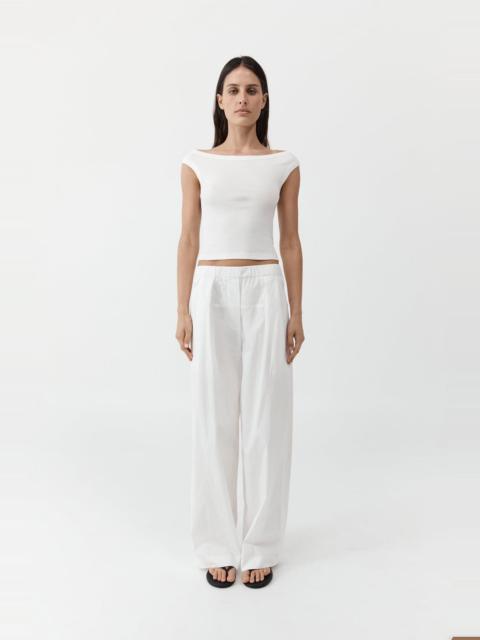 Relaxed Pleat Pants - Off White