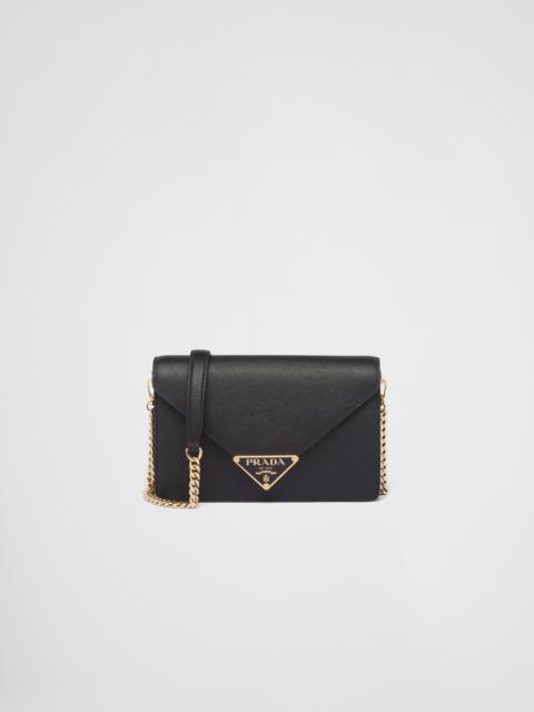 Saffiano leather shoulder bag