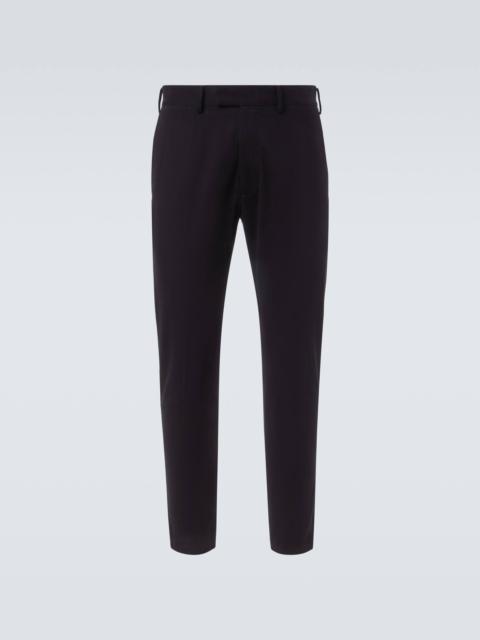 Cotton straight pants