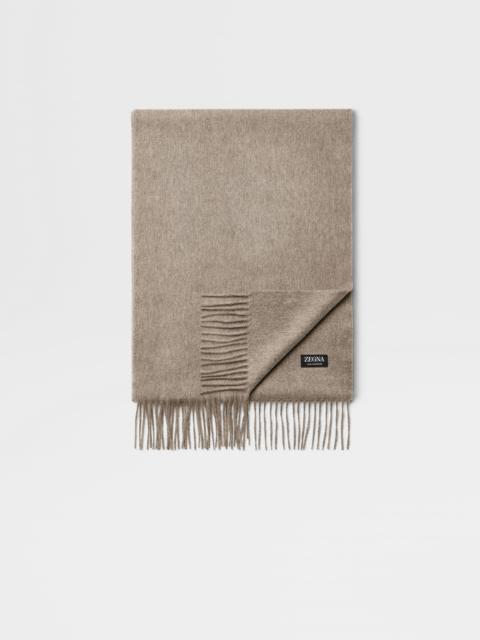 BEIGE OASI CASHMERE SCARF