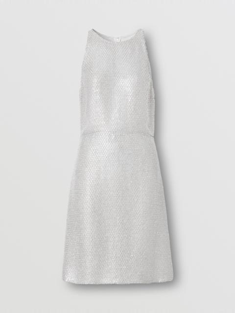 Sequinned Lamé Mini Dress