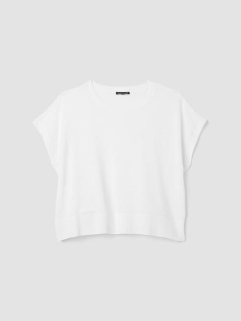 Organic Linen Cotton Crew Neck Top
