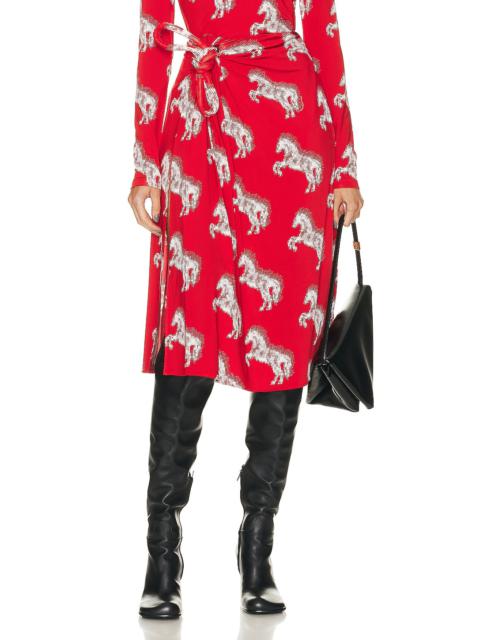 Pixel Horses Bow Detailed Skirt