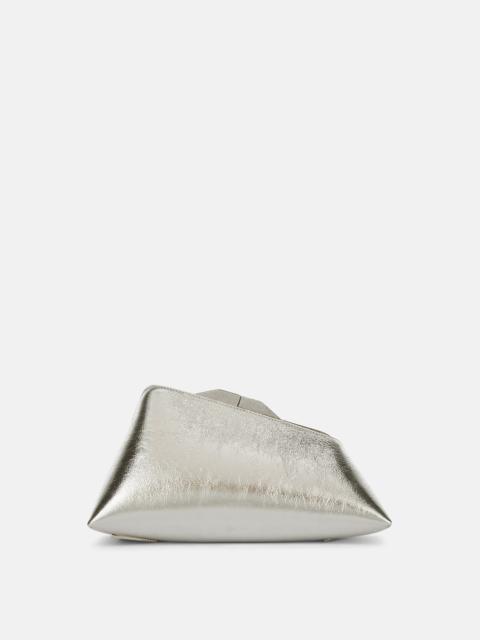 ''8.30PM'' SILVER OVERSIZED CLUTCH