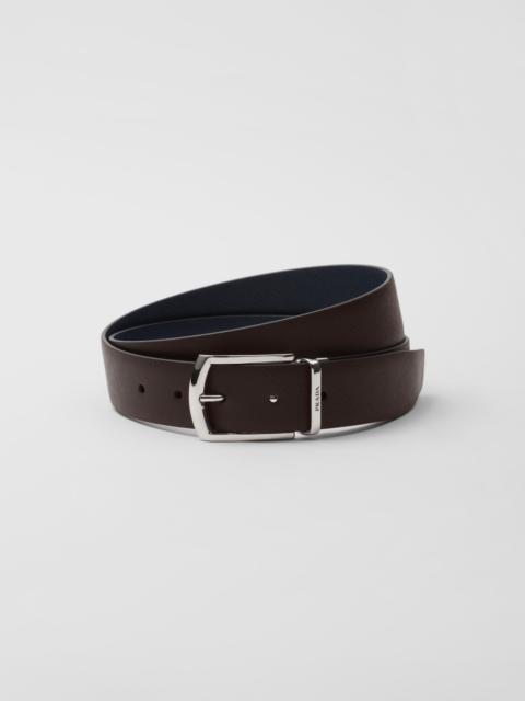 Reversible Saffiano leather belt