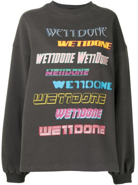 oversized logo print sweatshirt
