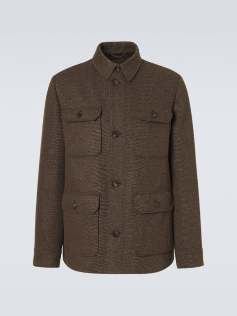 Andover linen and cashmere-blend jacket