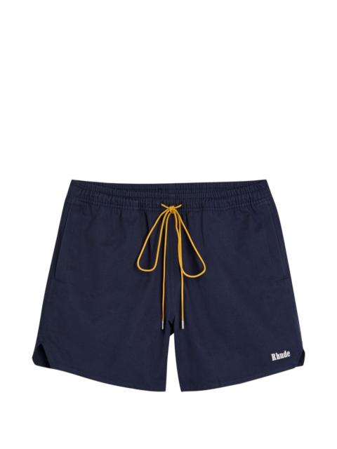 logo-print deck shorts