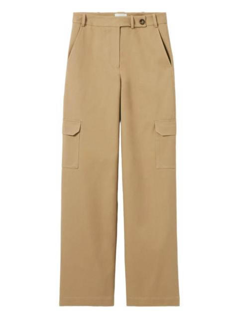 wide-leg straight cargo trousers