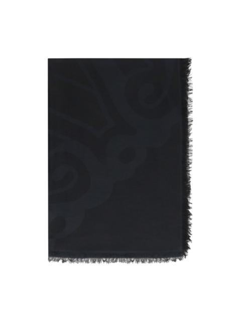 Eguale abstract-print fringed stole