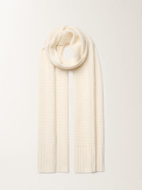 Wool and silk scarf with sequins