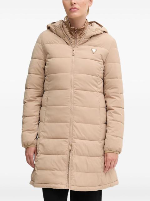 hooded padded coat