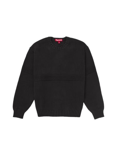 Supreme Tonal Applique Sweater Black
