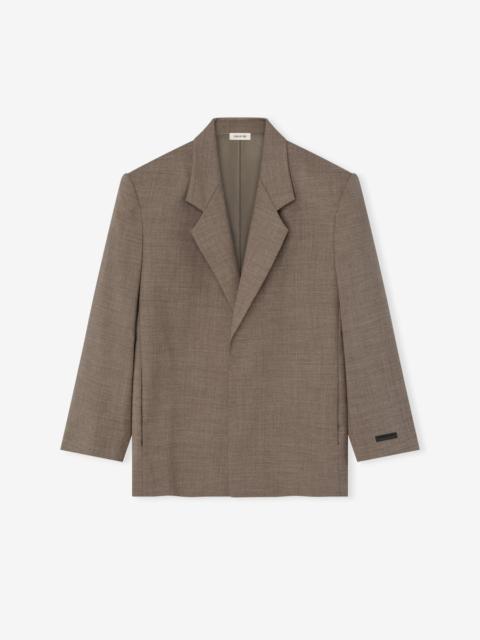 High Twist Wool Single Breasted Blazer