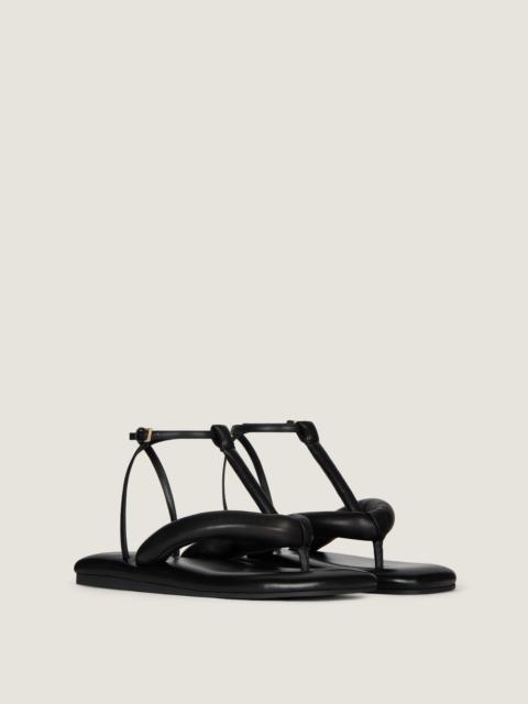 BOUDOIR BICOLOR THONGS IN NAPPA LEATHER