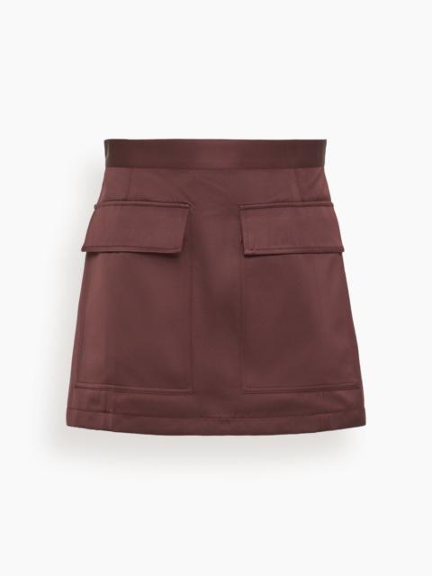Skirt in Dark Burgundy