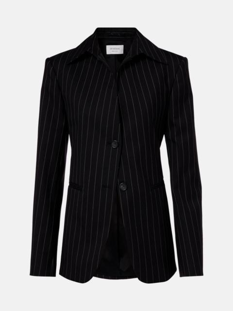 Rive striped wool-blend gabardine blazer