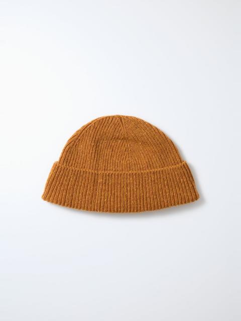 ROTOTO - NEP WOOL SEAMLESS BEANIE - ORANGE
