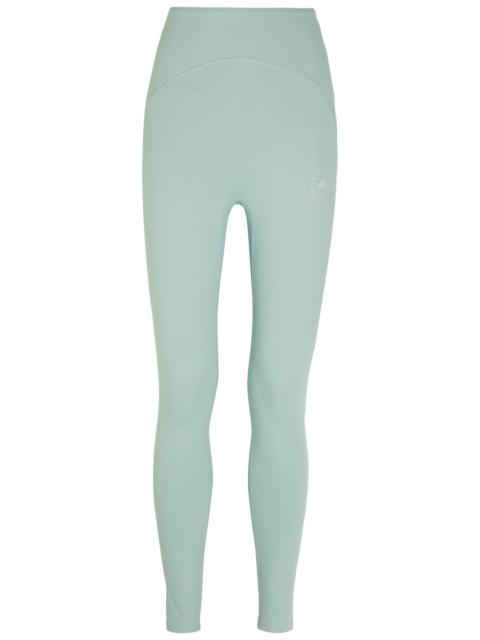Adidas X Stella Mccartney Studio Ruched Stretch-jersey Leggings