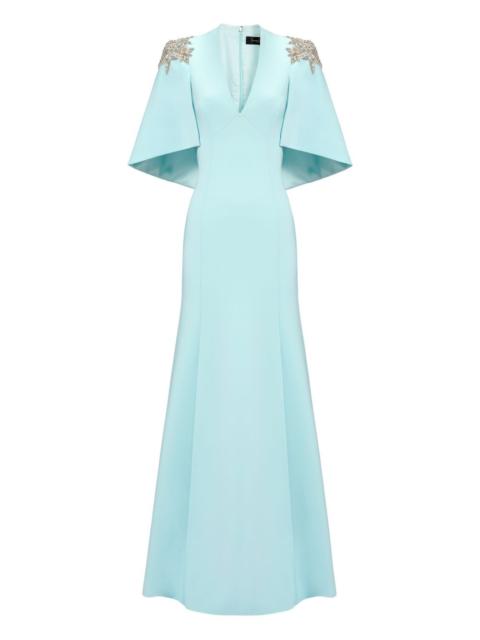 rhinestone-embellished maxi dress