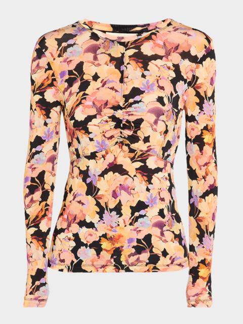 Neri Printed Long-Sleeve Top