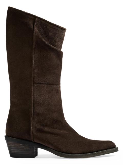 Women's Clive 35MM Suede Boots - Umber