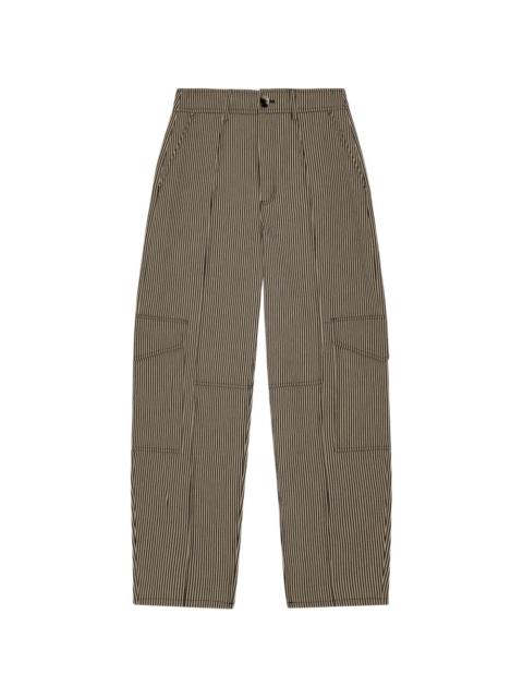 striped cargo trousers