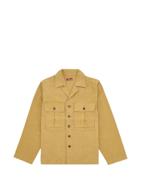 bellows pocket button shirt