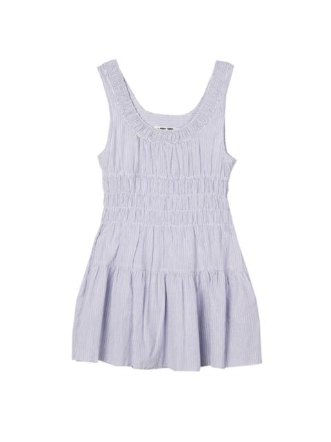 Kala Striped Cotton Dress blue