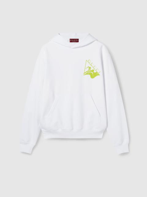 Printed cotton jersey sweatshirt