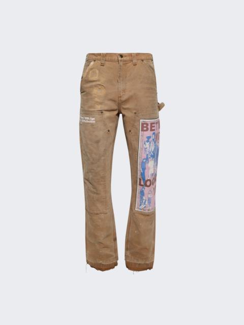 Looks Like You Double Knee Trouser Tan