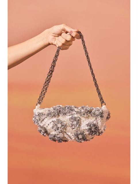 BRUMA COTTON POPLIN BAG EMBROIDERED FLOWERS