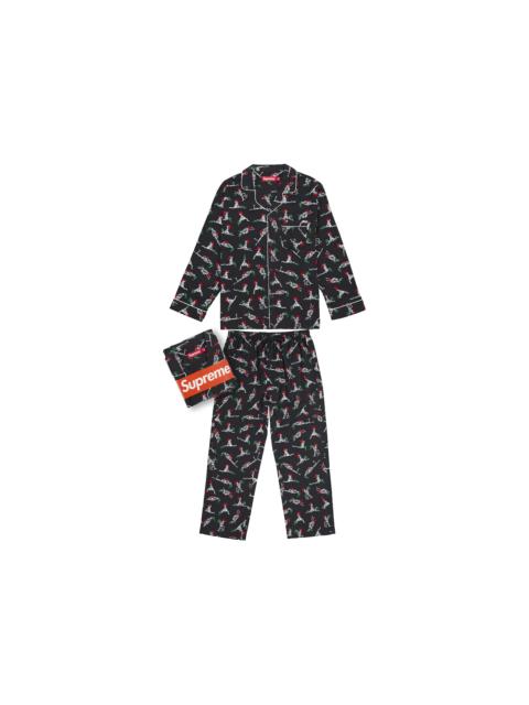 Supreme Hanes Holiday Pajama Set Black