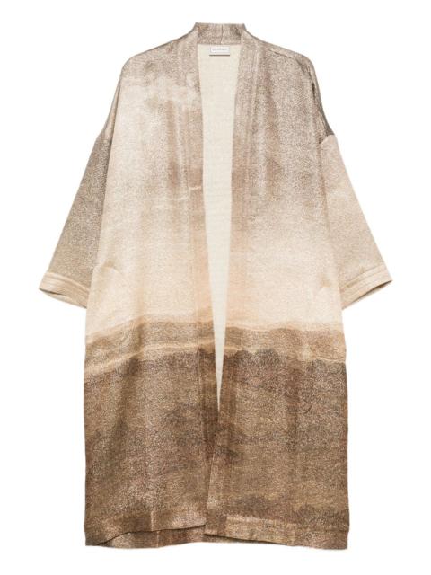 landscape-print coat