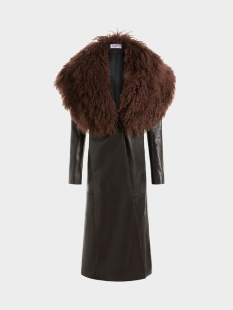 LUISA COAT IN LEATHER