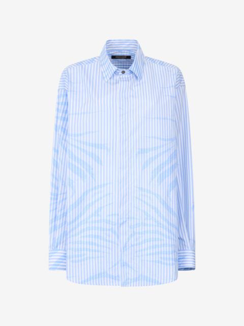 Striped Shirt With Zebra Pattern