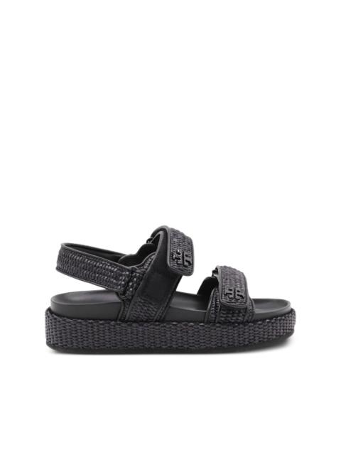 Kira woven platform sandals