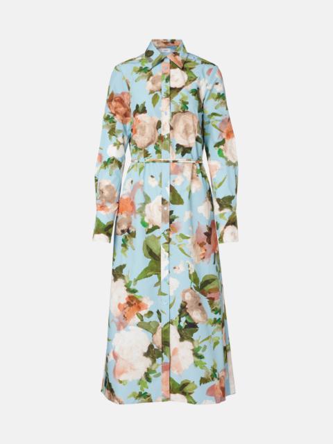 Floral shirt dress