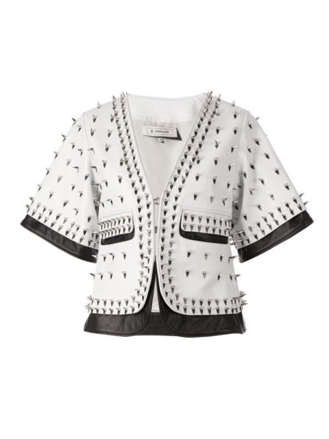 pearl embellished jacket