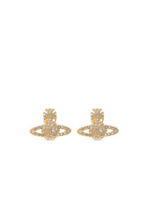 orb crystal earrings